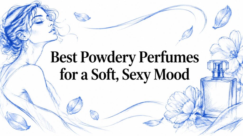 Best Powdery Perfumes for a Soft, Sexy Mood 1 best powdery perfumes perfume sketch
